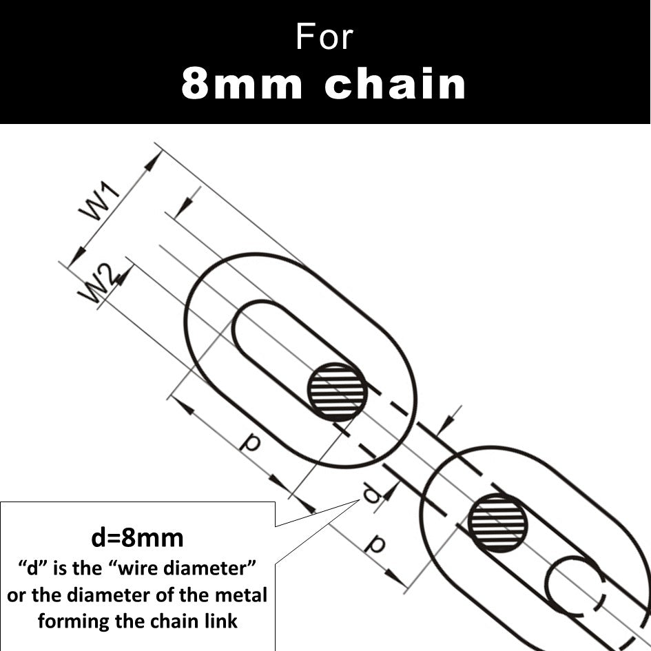 8mm 5/16in Chain Markers - individual colours