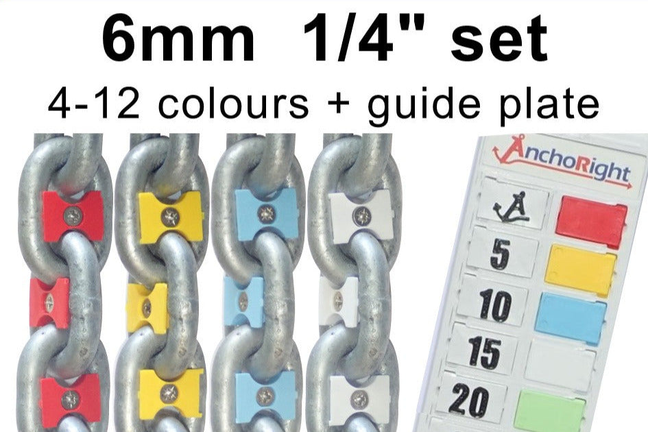 6mm 1/4" chain marking set