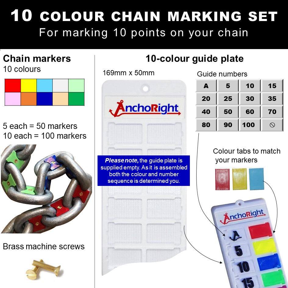 12mm 1/2" chain marking set