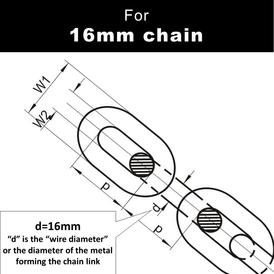 16mm chain marking set