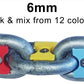 Choose from 12 colours for your 6mm chain markers