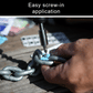 Easy screw in application for 6mm chain markers