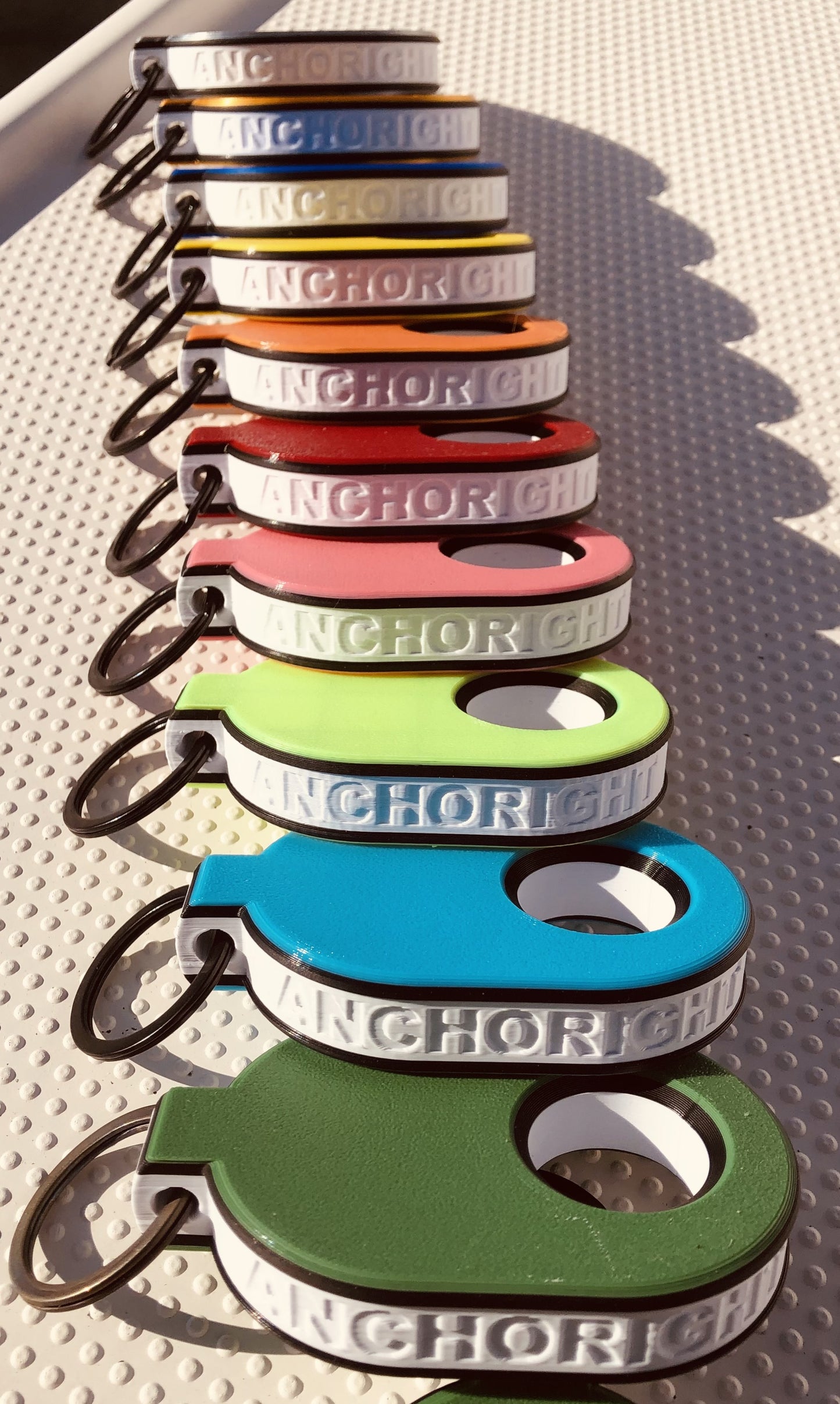 Set of AnchoRight keychain floats