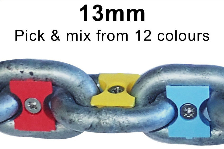 13mm 1/2" chain markers - individual colours