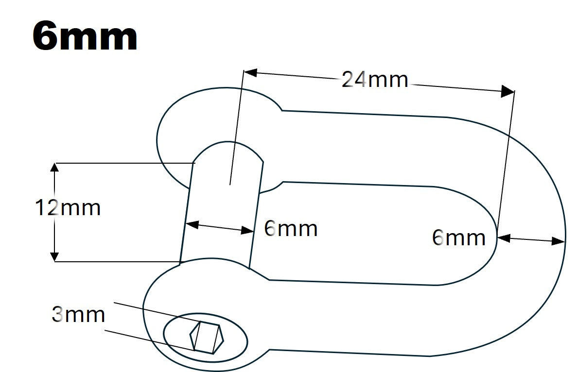 D shackle - socket head