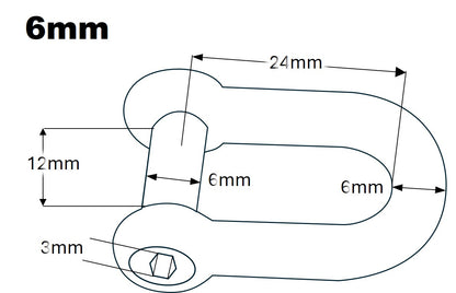 D shackle - socket head