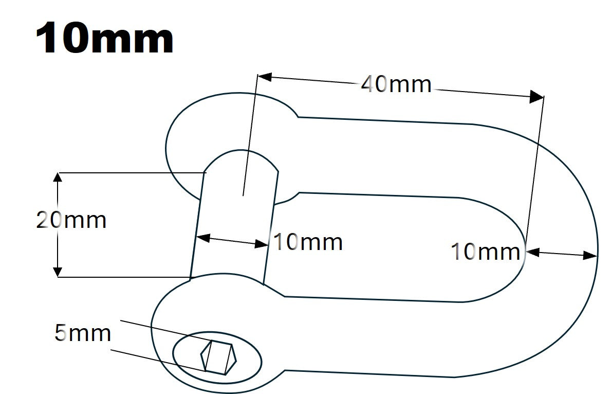 D shackle - socket head