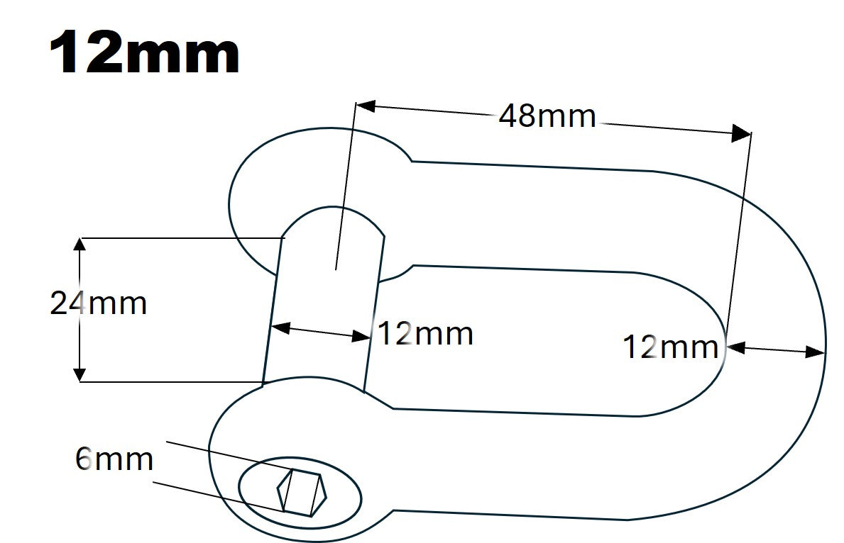 D shackle - socket head