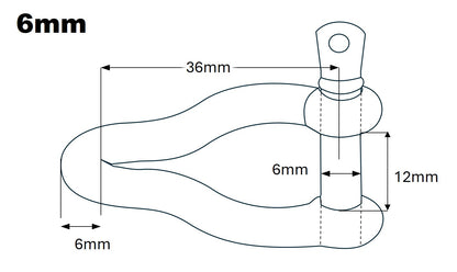 Twisted D shackle
