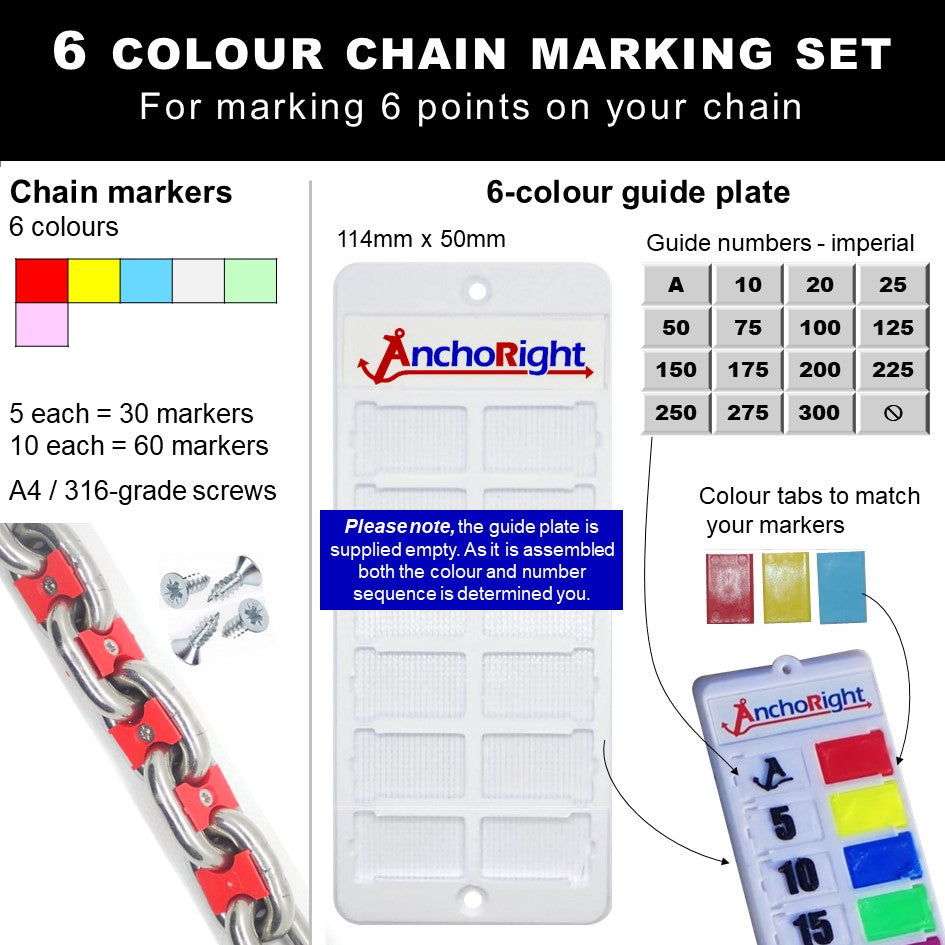 8mm 5/16in chain marking set