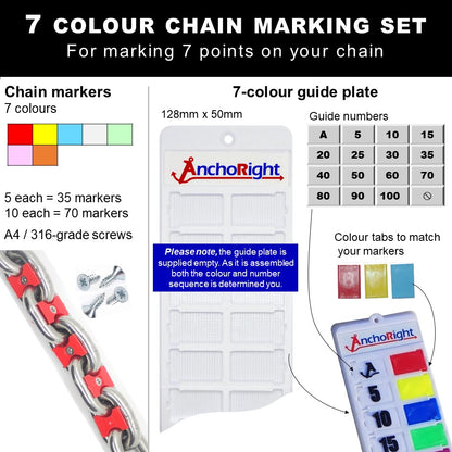 10mm 3/8in chain marking set