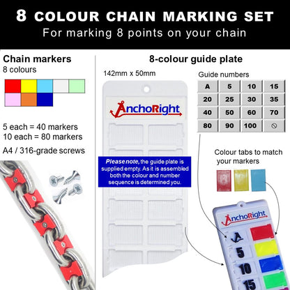 6mm 1/4" chain marking set