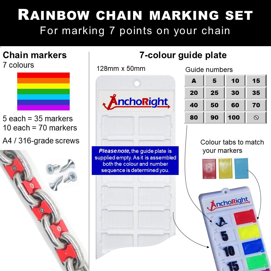 7mm chain marking set