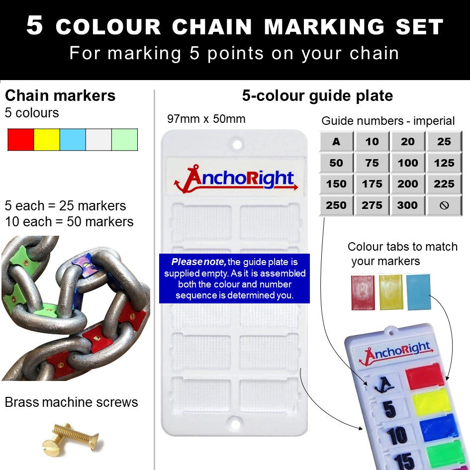 13mm 1/2" chain marking set