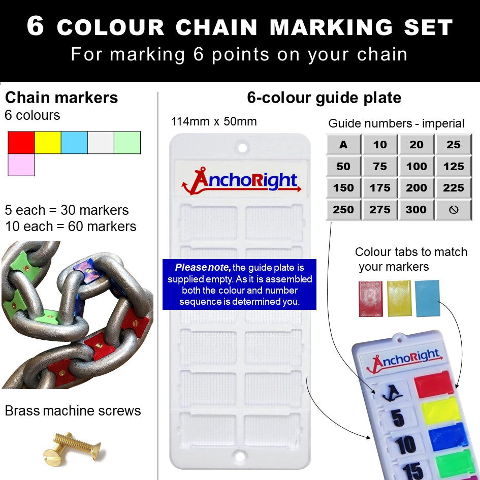 13mm 1/2" chain marking set