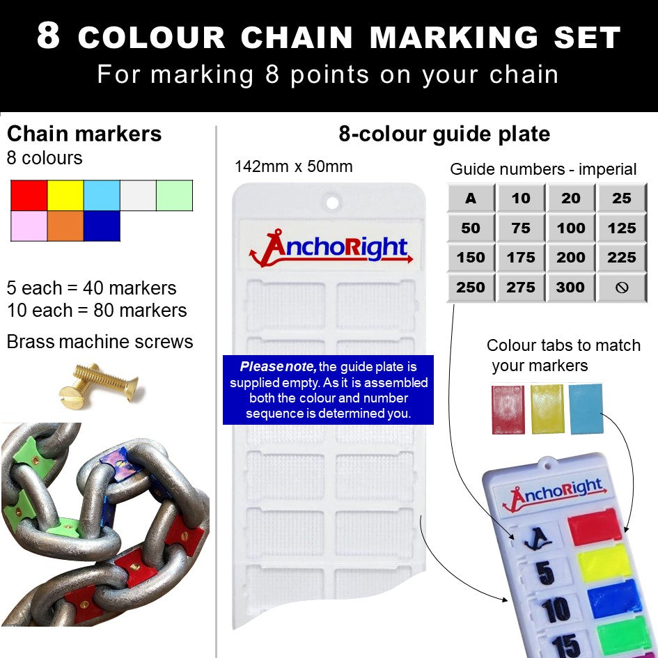 13mm 1/2" chain marking set