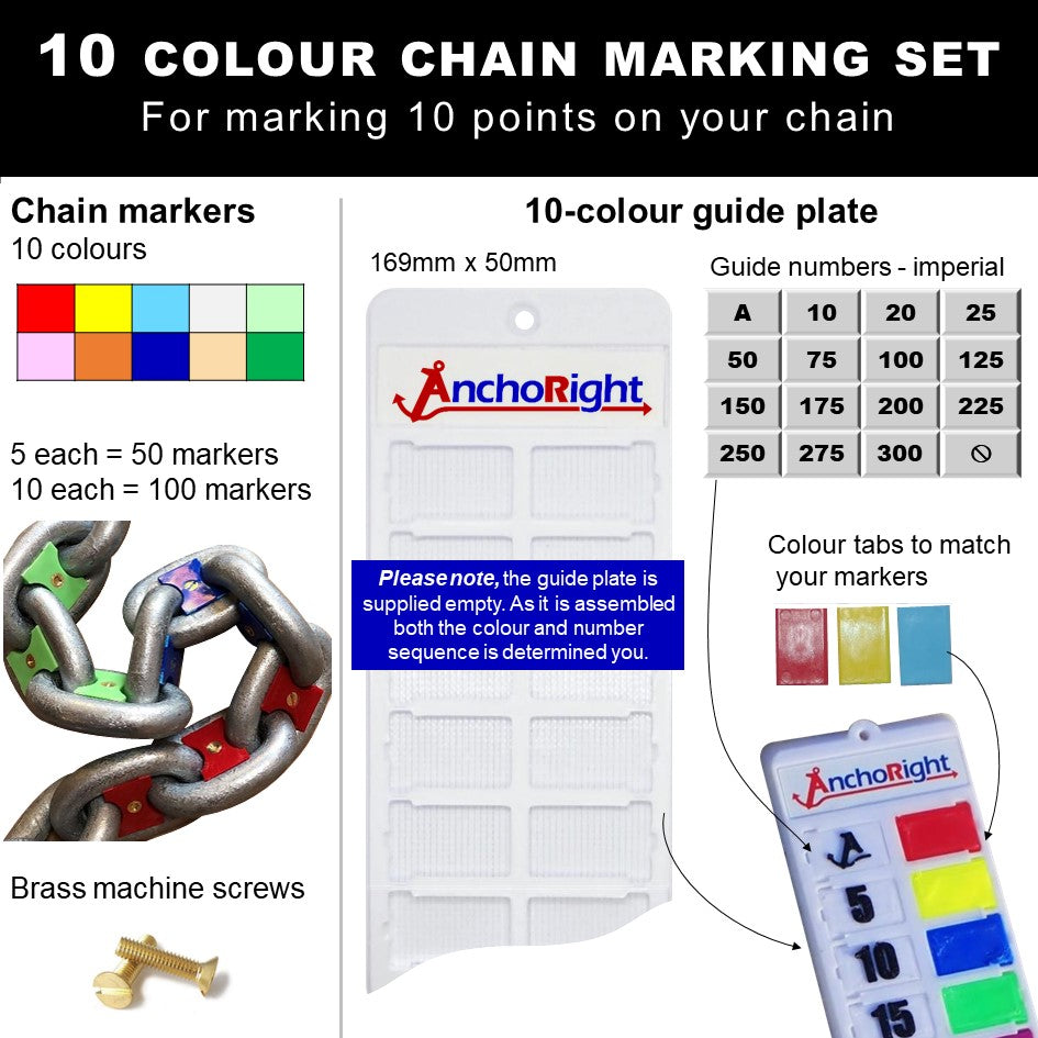 13mm 1/2" chain marking set