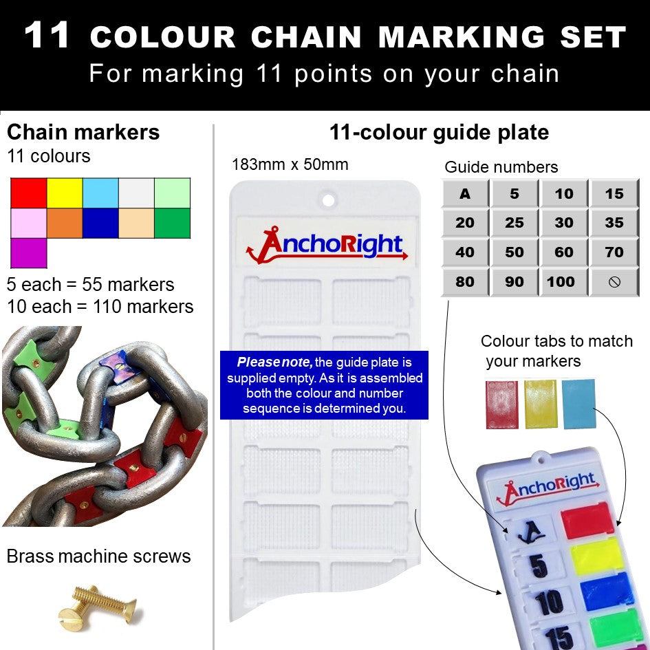 13mm 1/2" chain marking set