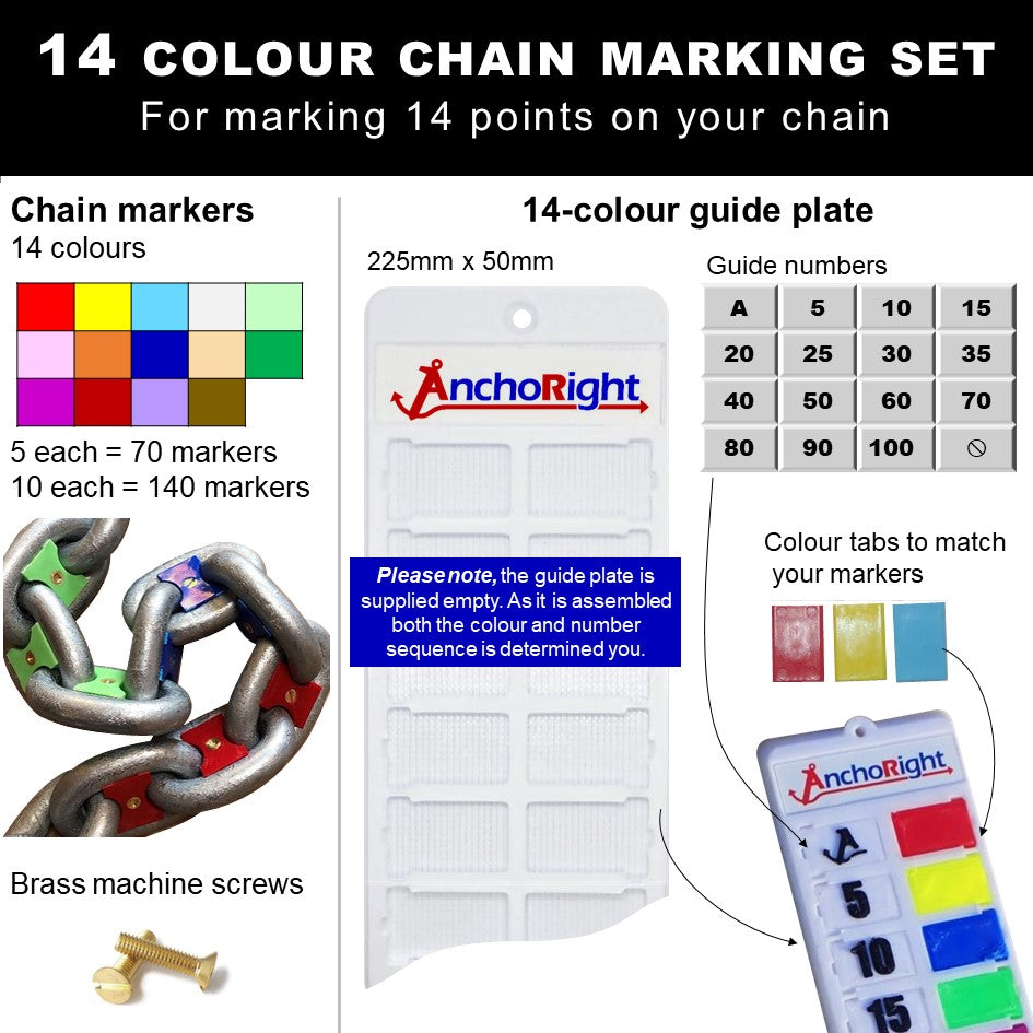 16mm chain marking set