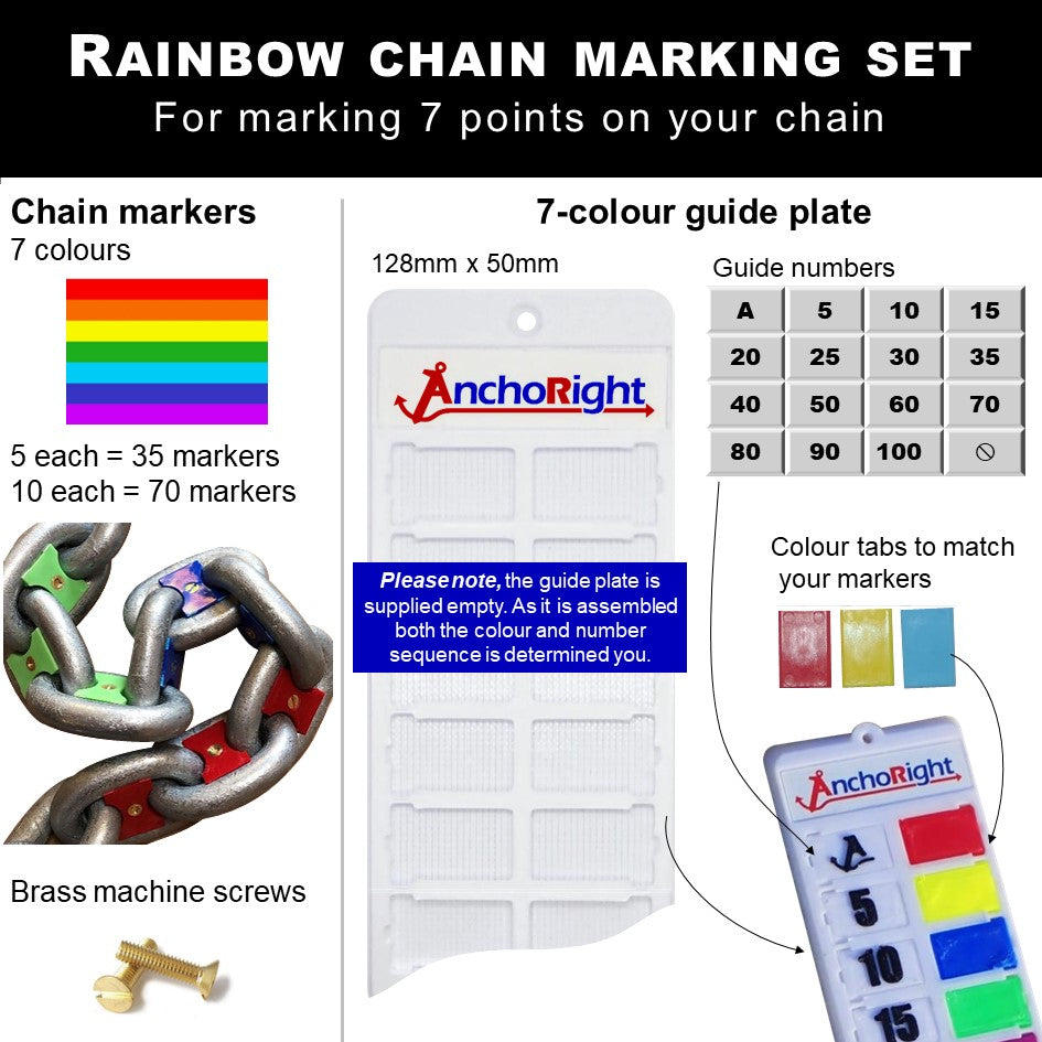 13mm 1/2" chain marking set