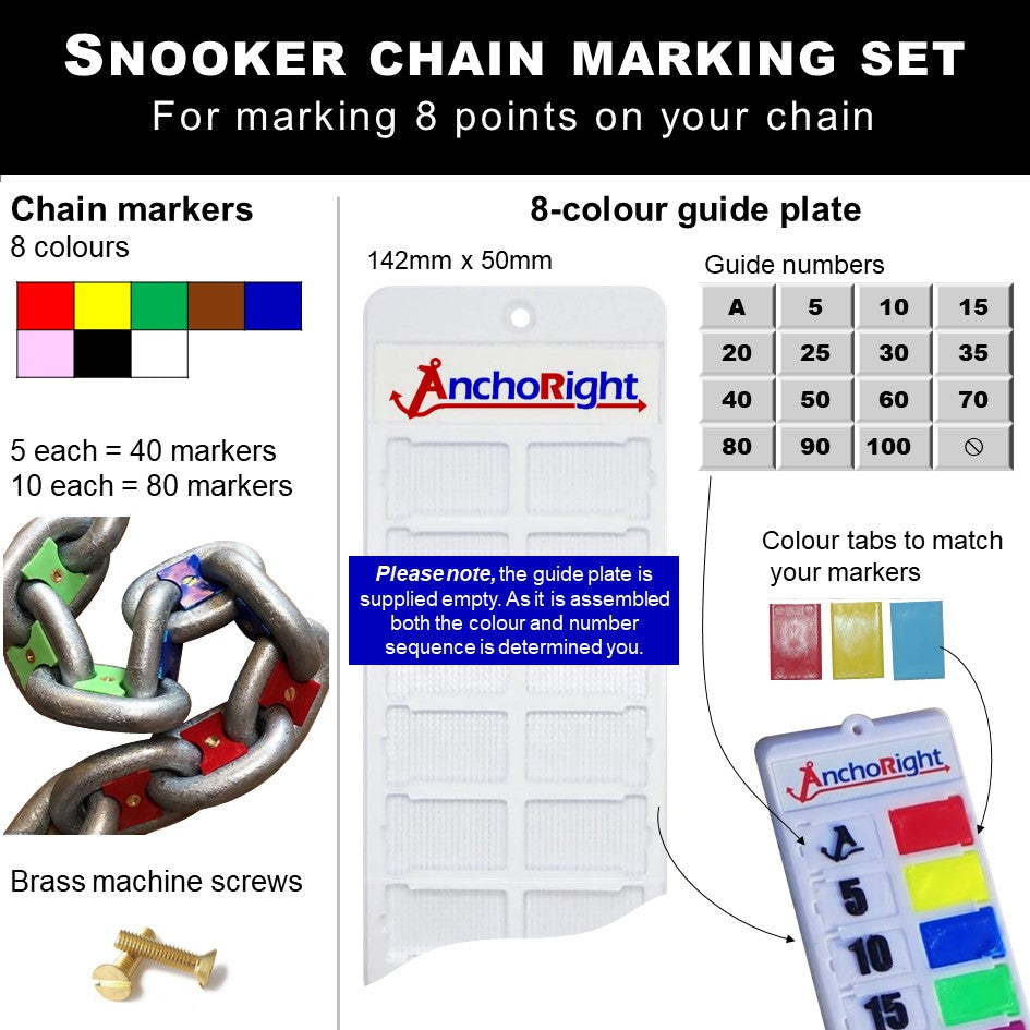 16mm chain marking set