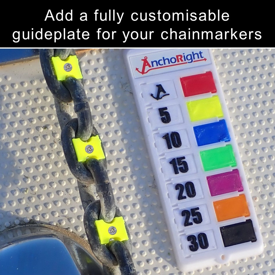 Add a fully customisable guide plate for your chain markers